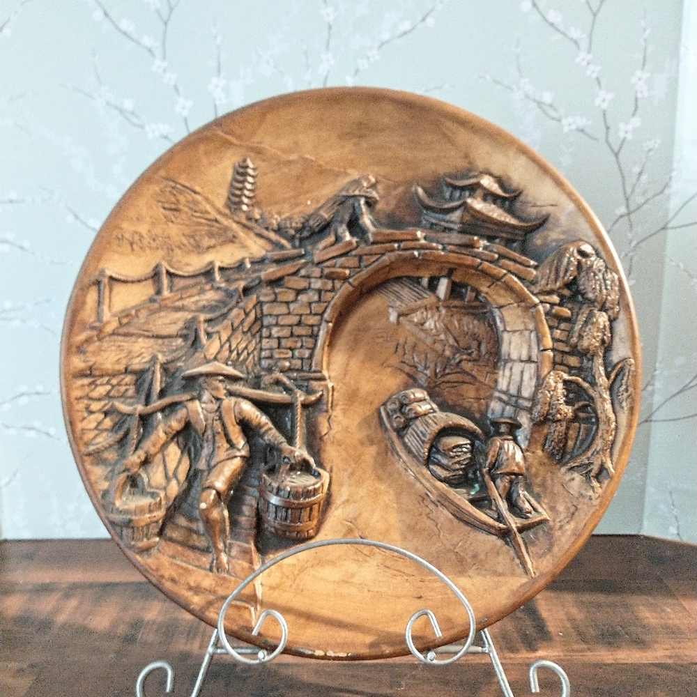 Rare! Miramar California Pottery Chalkware Wall Relief Art